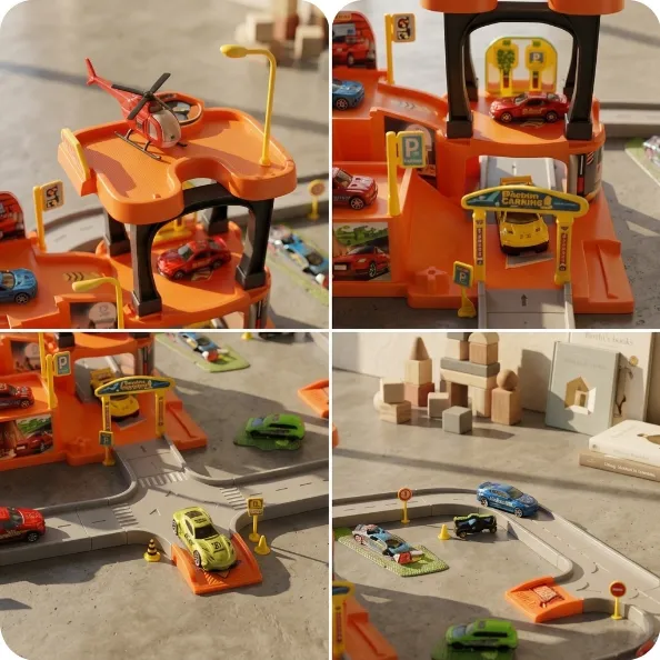 Parking Lot Playset for Kids