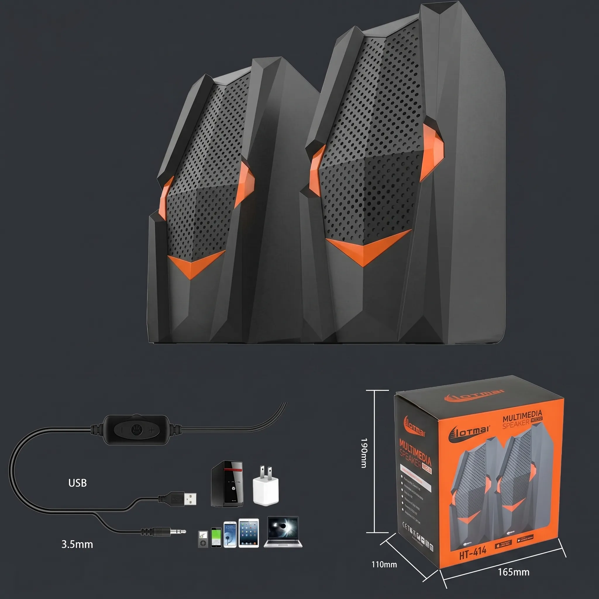 HOTMIX HT-414 Multimedia Speaker 2.0