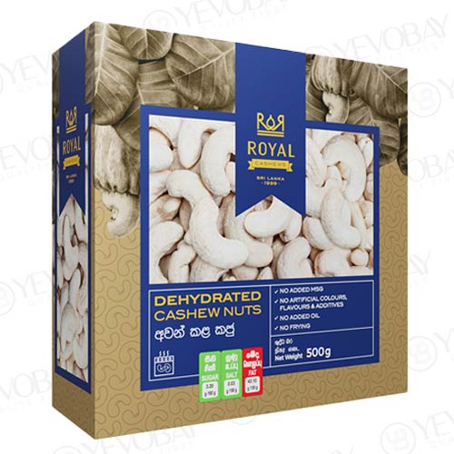 500g Dehydrated Cashew Nuts in Plastic Container – Box