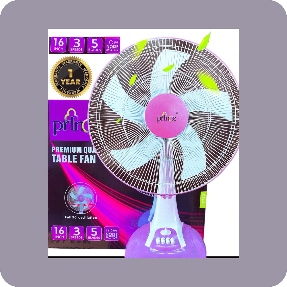 Prince 16 Inch Table Fan (TF332) | YEVOBAY Sri Lannka