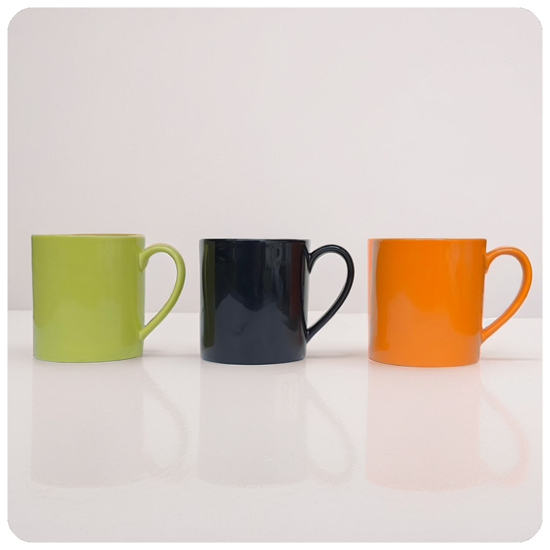 TrioGlow Ceramic Gift Mug Set