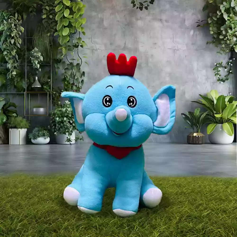 Blue elephant teddy