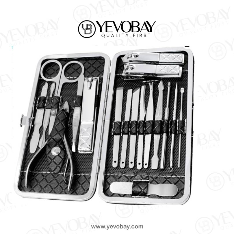 Nail Clippers Manicure Set - 18Pcs Stainless Steel