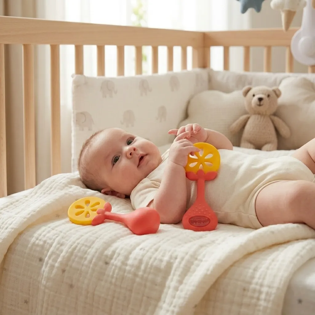 Fruit Teether & Rattle Handbell - Huanger