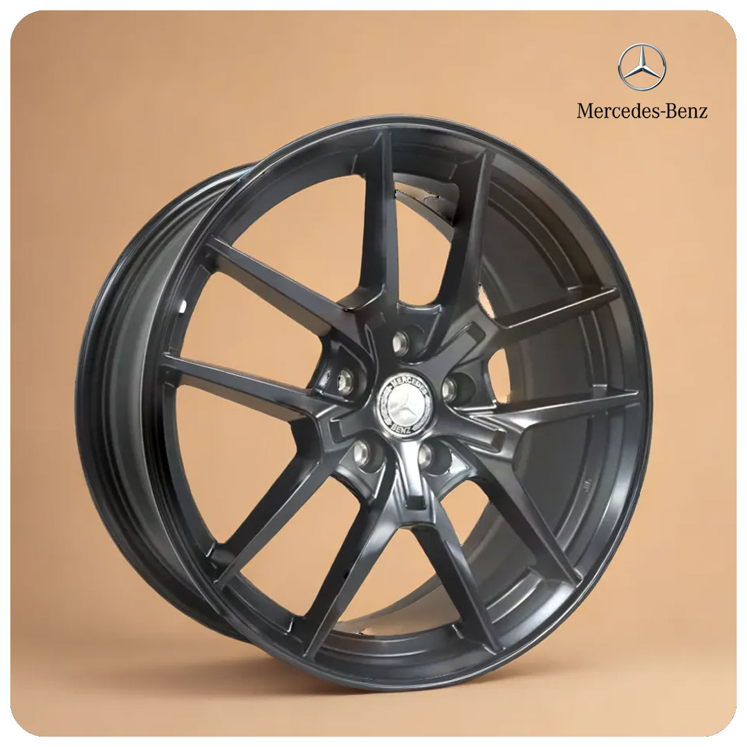 18 Inch Matt Black Alloy Car Wheels - 112 PCD - MODEL ZKX041 - Sri Lanka