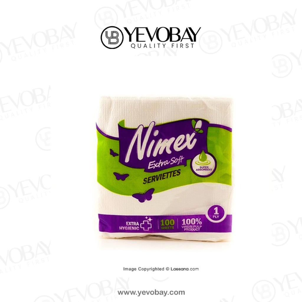 NIMEX PAPER SERVIETTES- 1 PLY 100