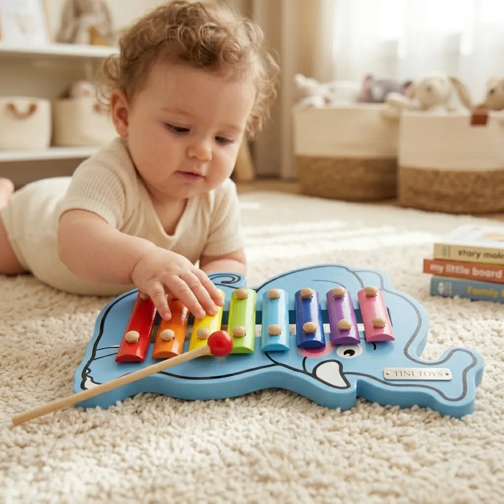 Elephant hand knock xylophone