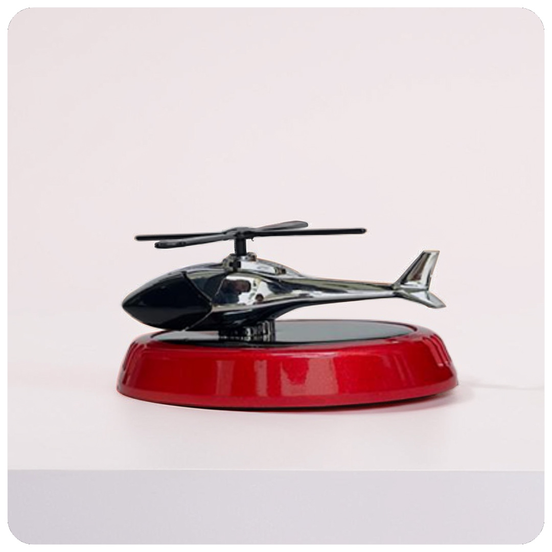 CATIANPAI Solar-Powered Rotating Helicopter Car Air Freshener