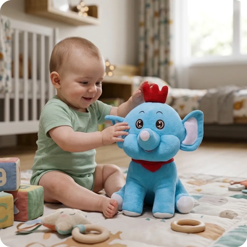 Blue elephant teddy