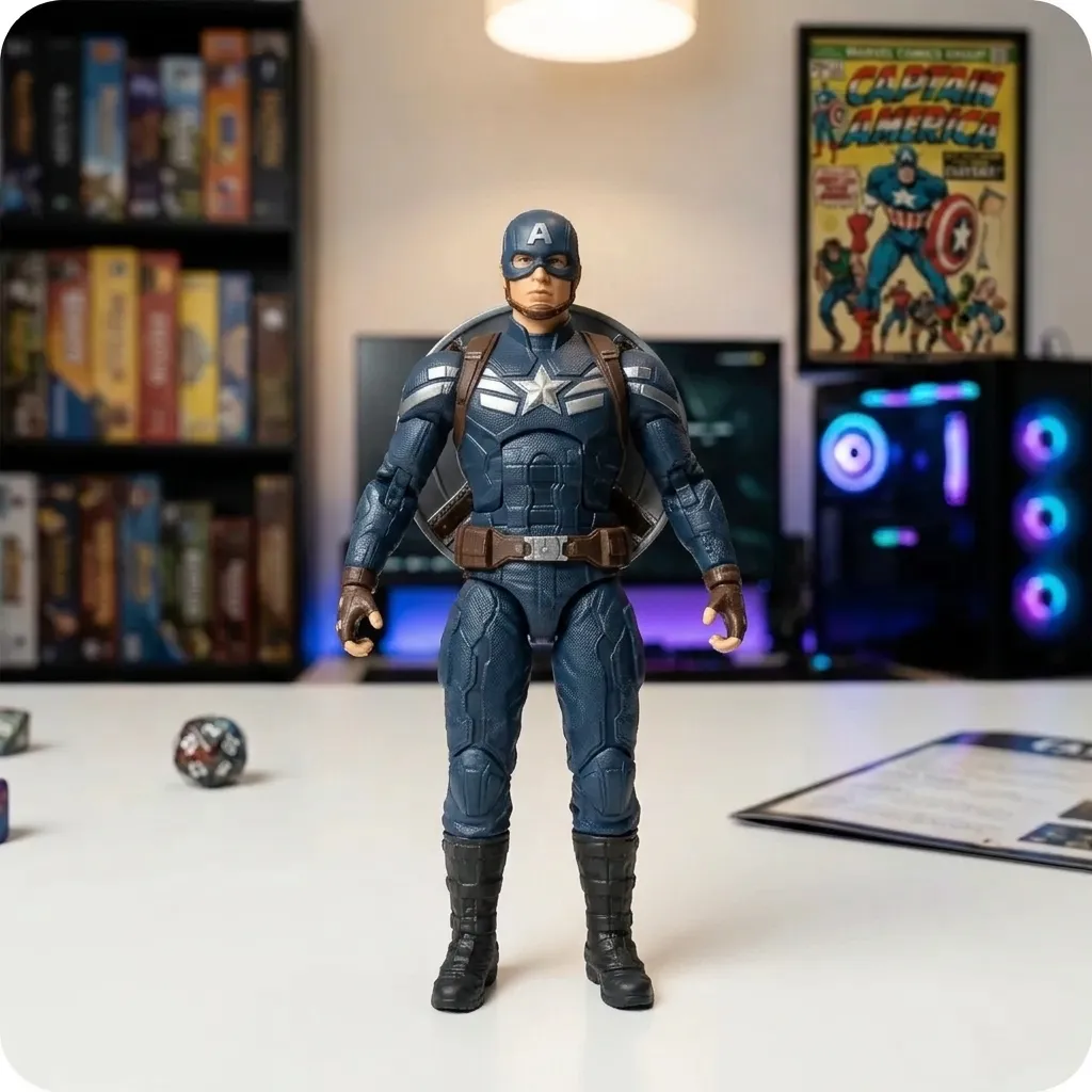6 INCH SUPER HERO AVENGERS CAPTAN AMERICA MEDIUM