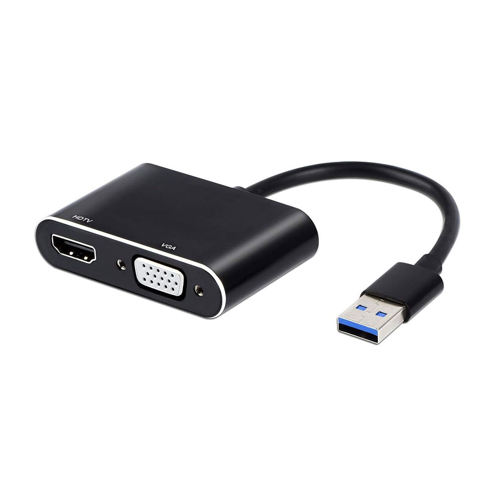 USB 3.0 to HDMI VGA Adapter Converter 1080P Sync Output