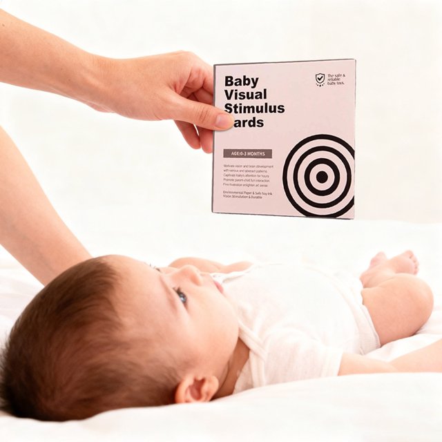 Baby Visual Stimulation Card Toy Black W