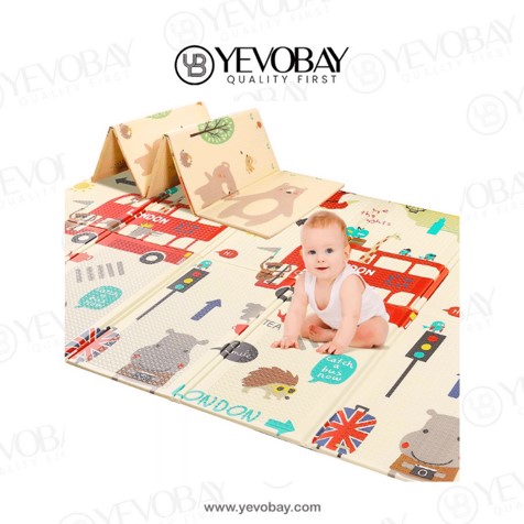 Foldable Baby Crawling Play Mat, Waterproof, Soundproof, Anti-Slip