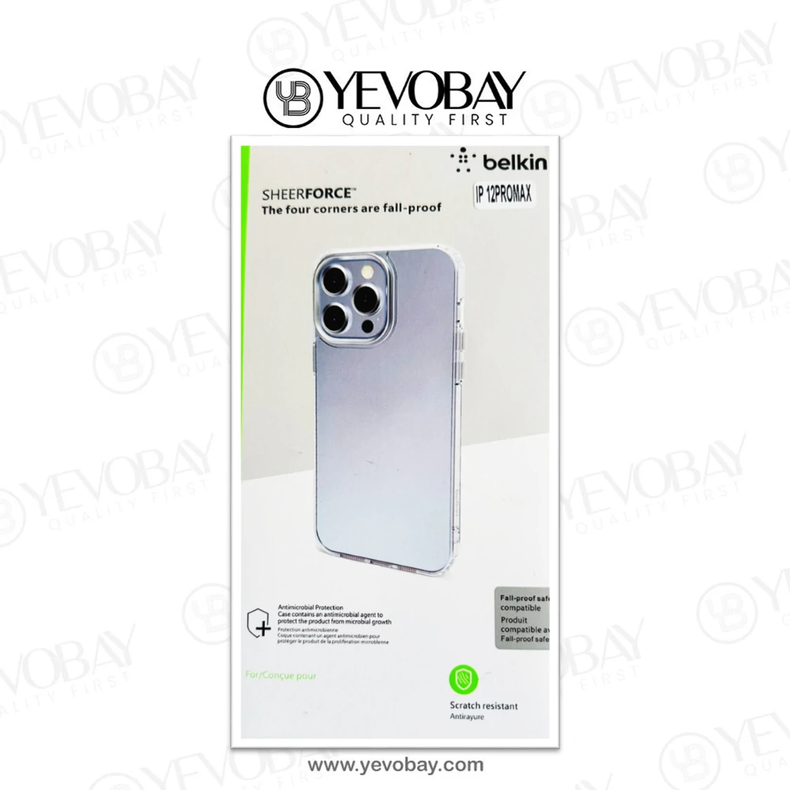 I Phone 12 PRO Back Cover Transparent - Sheer force Belkin