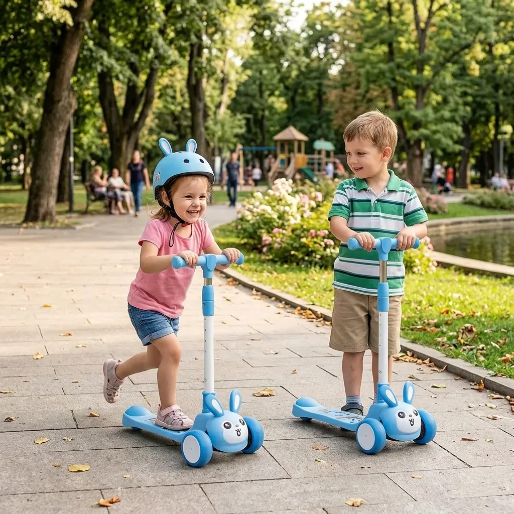 Super Scooter for Kids  3 Wheel Kids Scooter Smart Kick Scooter Adjustable Handle & Extra-W LED  Wheels