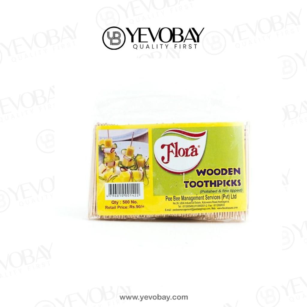 Flora Wooden Toothpicks - 500Sticks