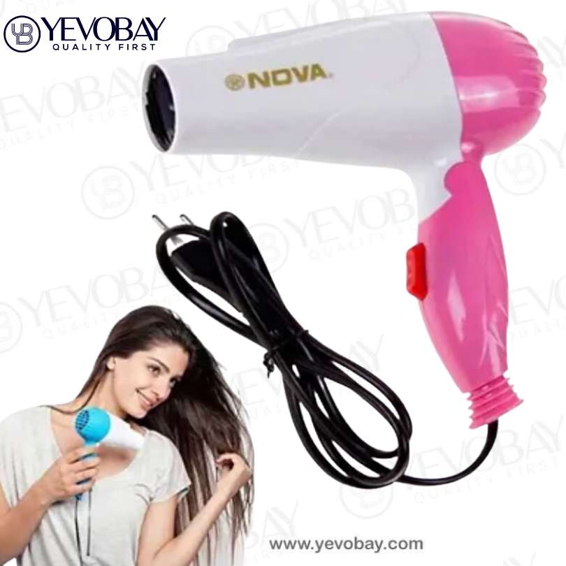 New NOVA Foldable Hair Dryer - 1000W NV-1290