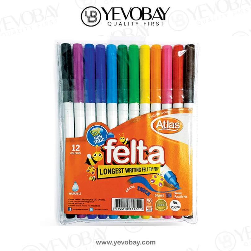 Atlas Color Pen Felta 12 Colors