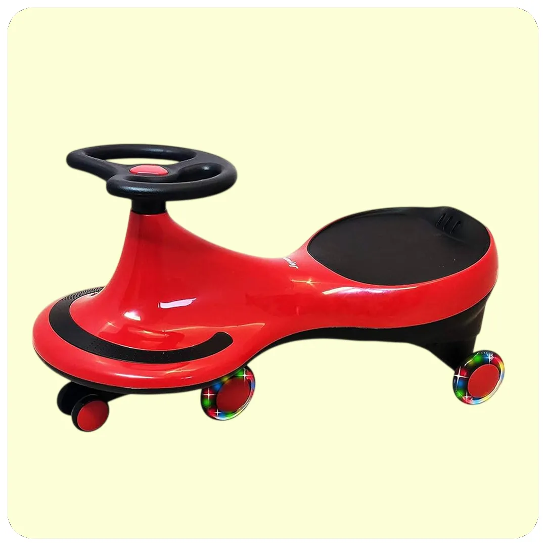 Red LED Swing Car