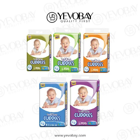 Velona Cuddles Classic Diaper Newborn (NB), Medium (M), Large (L), and Extra Large (XL)| Baby Diapers Collection | Yevobay.com