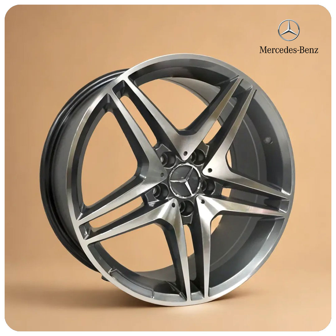 18 Inch Gunmetallic Alloy Car Wheels - 112 PCD - MODEL BK443 -Benz