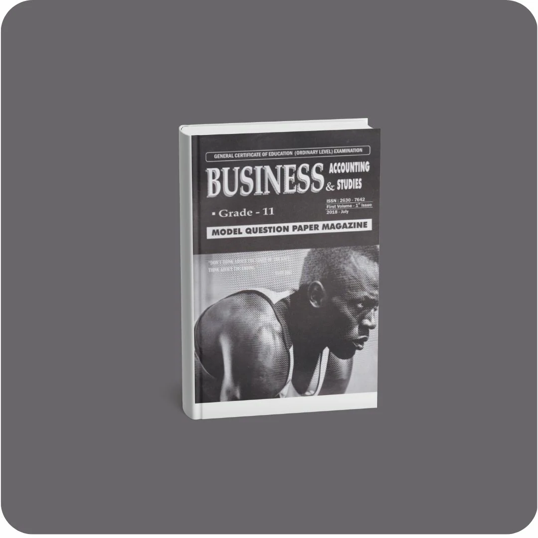 Business & Accounting Studies - Model Question Paper Magazine - Grade 11 | YEVOBAY Sri Lanka