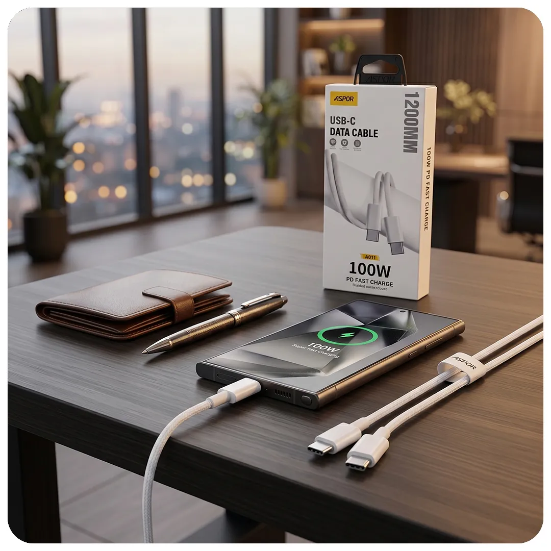 ASPOR A011 100W Fast Charging Type-C to Type-C Data Cable