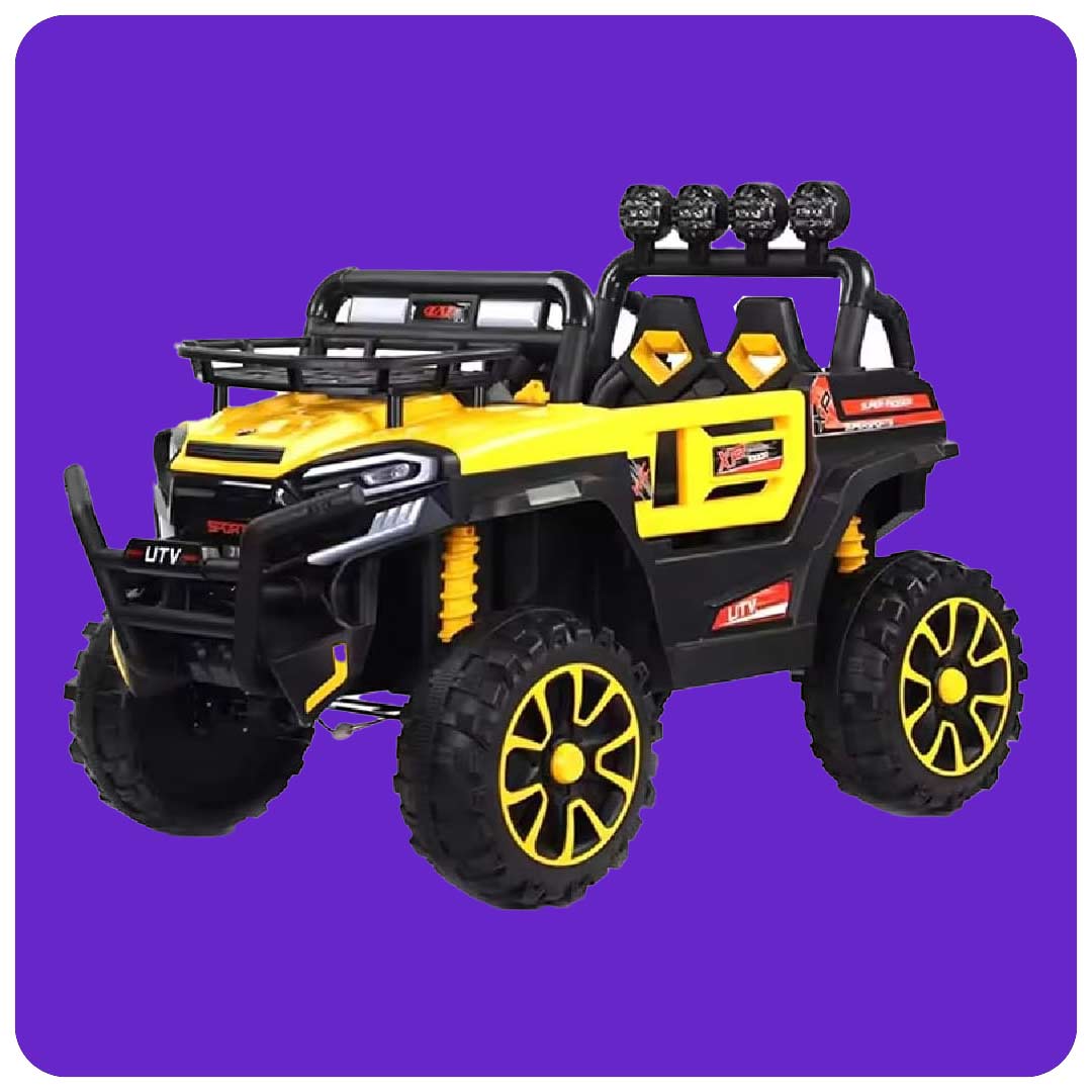 Kids Electric Ride jeep-On Car 4WD (Yellow)