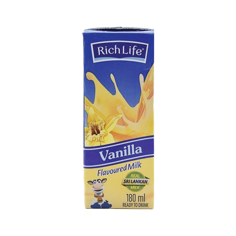 Richlife Vanilla Milk 180ml | yevobay.com Sri Lanka