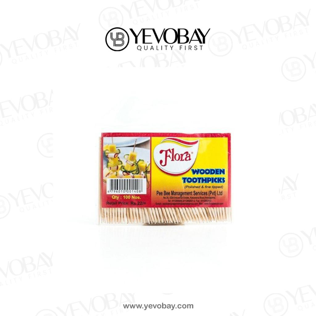 Flora Wooden Toothpicks 100Sticks