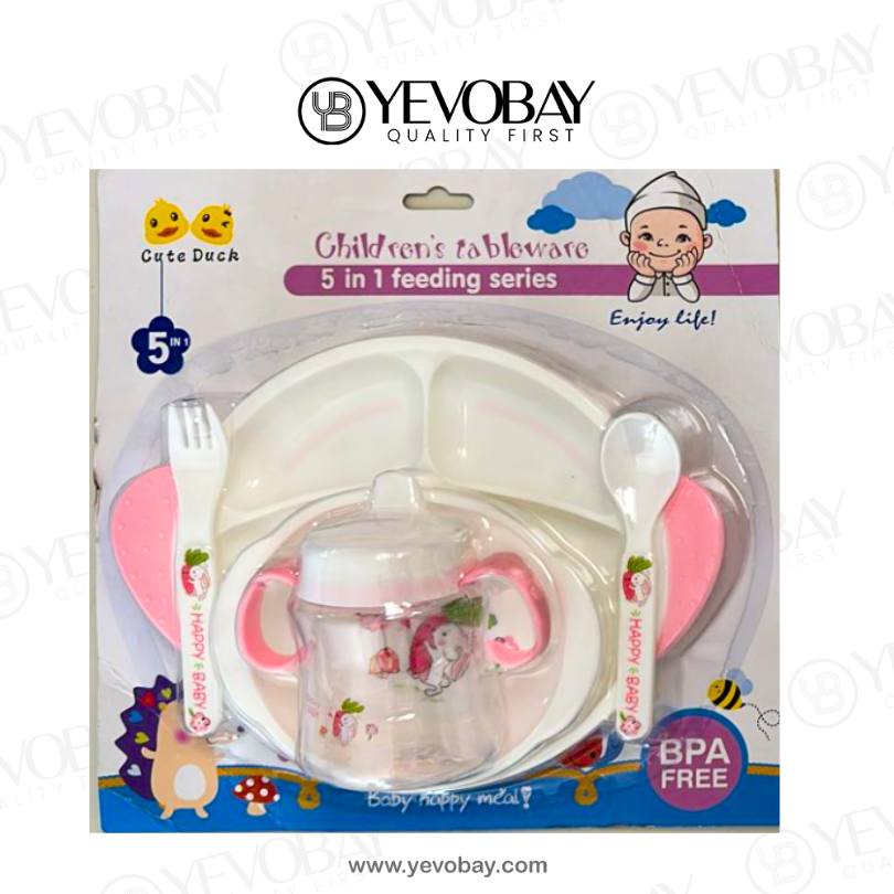 Childrens Tablewares - 5 in 1 Feeding Series