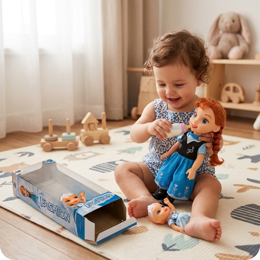 Feature Anna & Elsa Doll SNOW MUSIC AC857A