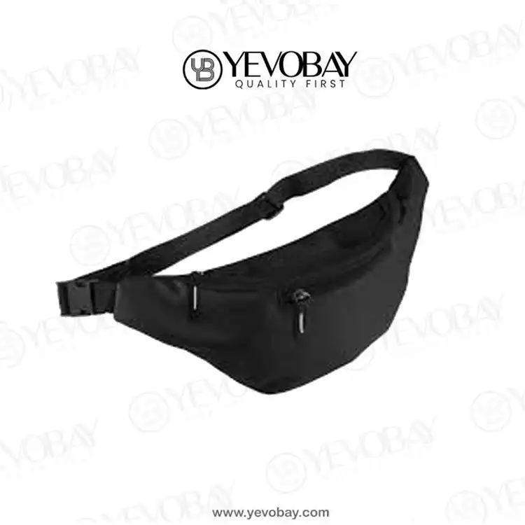 cotton  Waist Bag [Black]