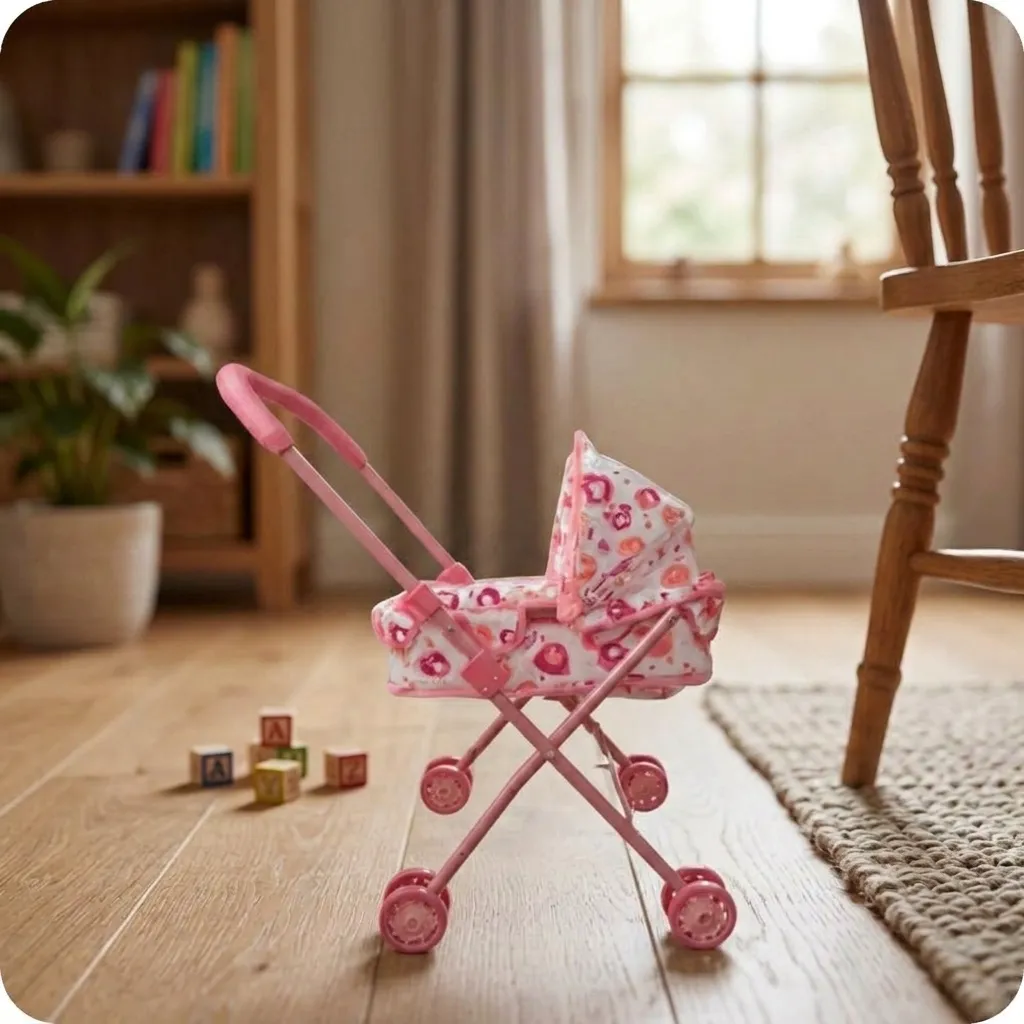 Baby Doll Stroller With Handle Baby Girl Play House Doll Toy For Children