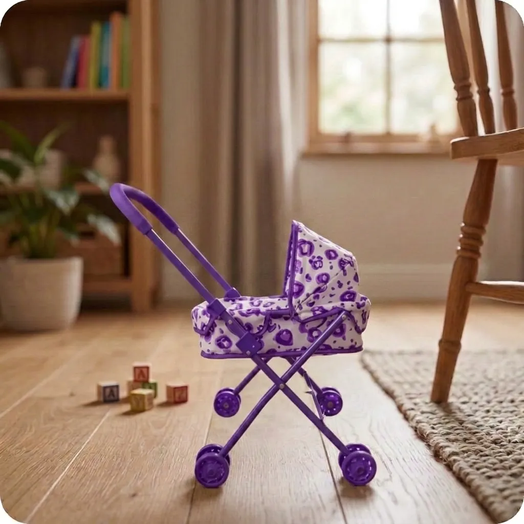 Baby Doll Stroller With Handle Baby Girl Play House Doll Toy For Children