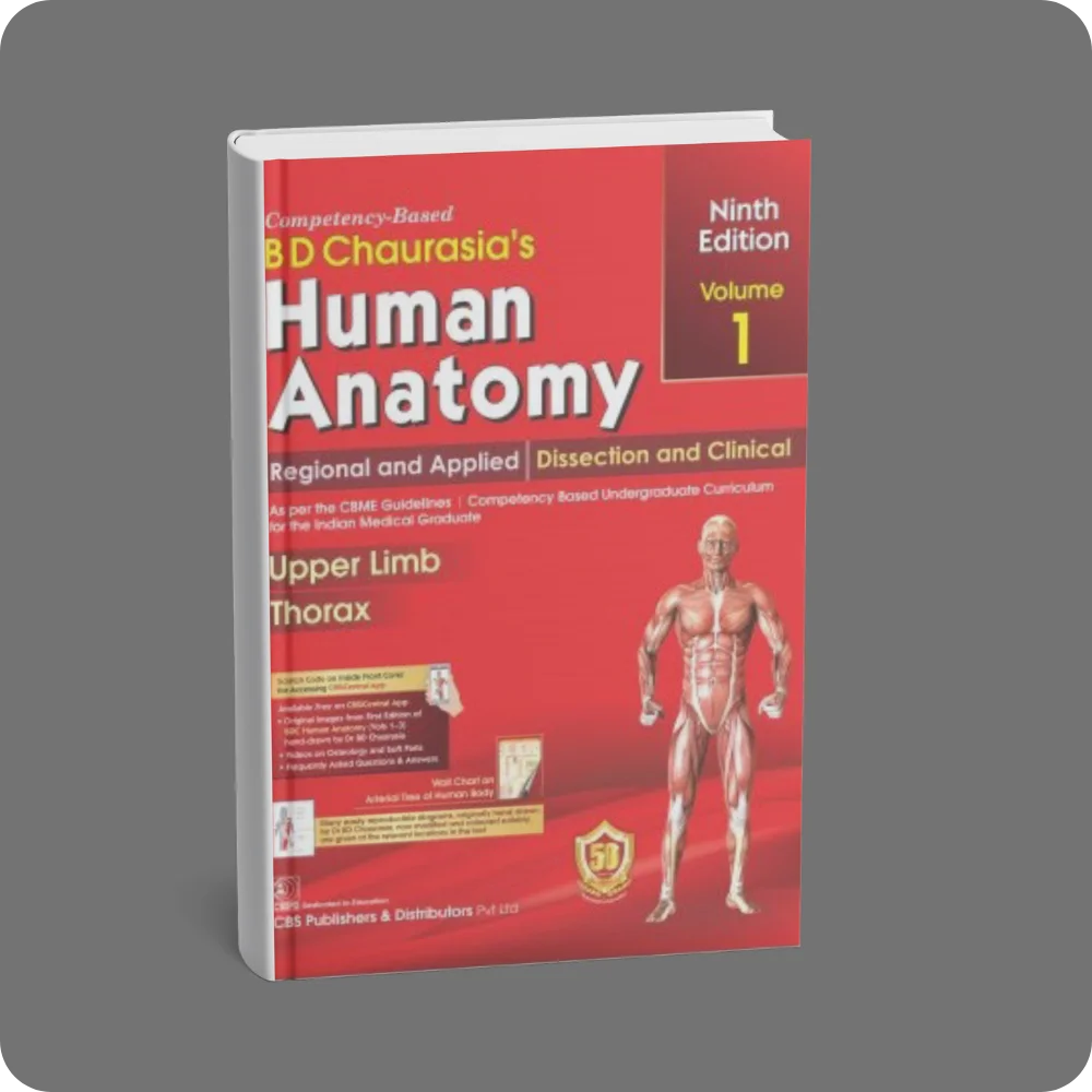 BD Chaurasia’s Human Anatomy Volume 01 9th Edition | YEVOBAY Sri Lanka
