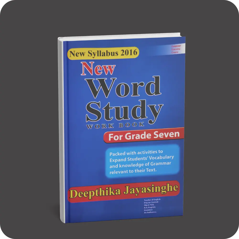New Word Study Work Book – New Syllabus 2016 – Grade 7 | YEVOBAY Sri Lanka