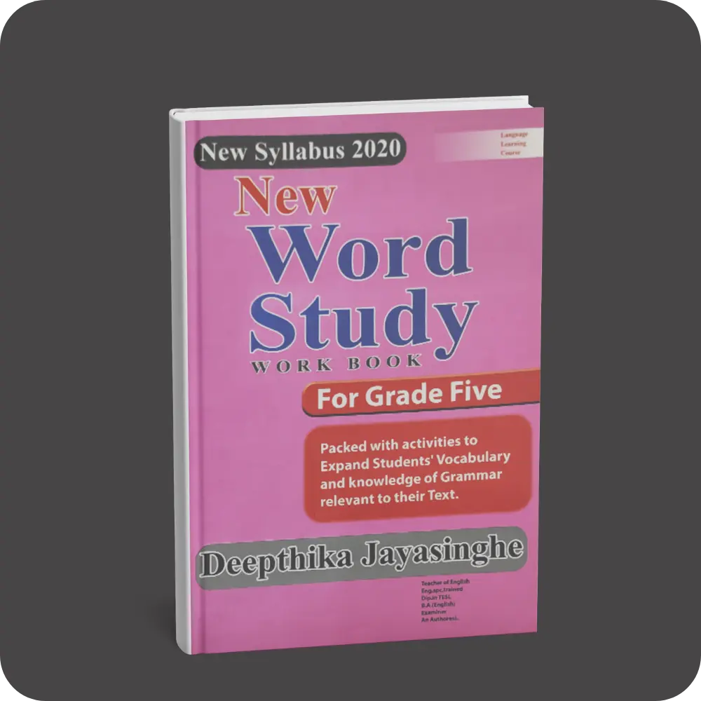 New Word Study Work Book – New Syllabus 2020– Grade 5 | YEVOBAY Sri Lanka