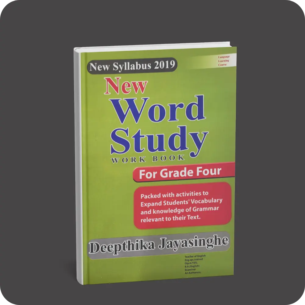 New Word Study Work Book – New Syllabus 2019 – Grade 4 | YEVOBAY Sri Lanka