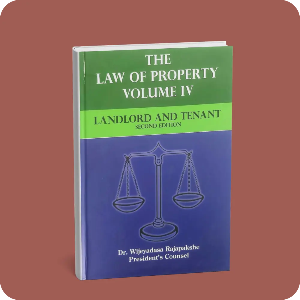 THE LAW OF PROPERTY VOLUME – IV | YEVOBAY Sri Lanka
