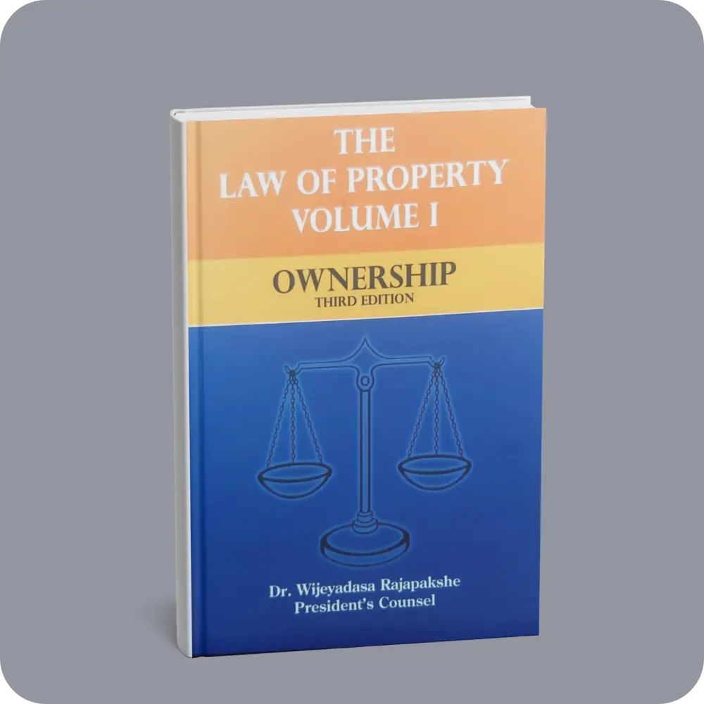 The Law of Property Volume I – Ownership Third Edition | YEVOBAY Sri Lanka