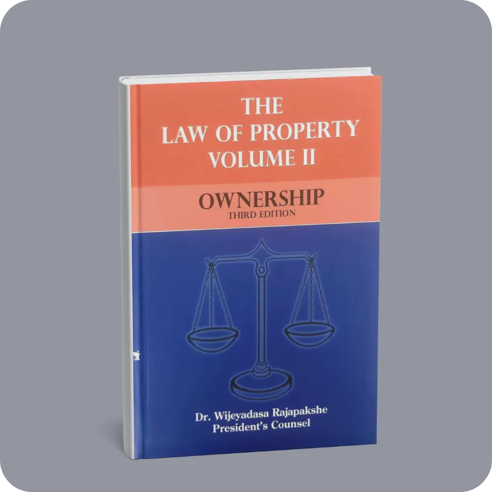 The Law of Property – Volume II – Ownership | YEVOBAY Sri Lanka