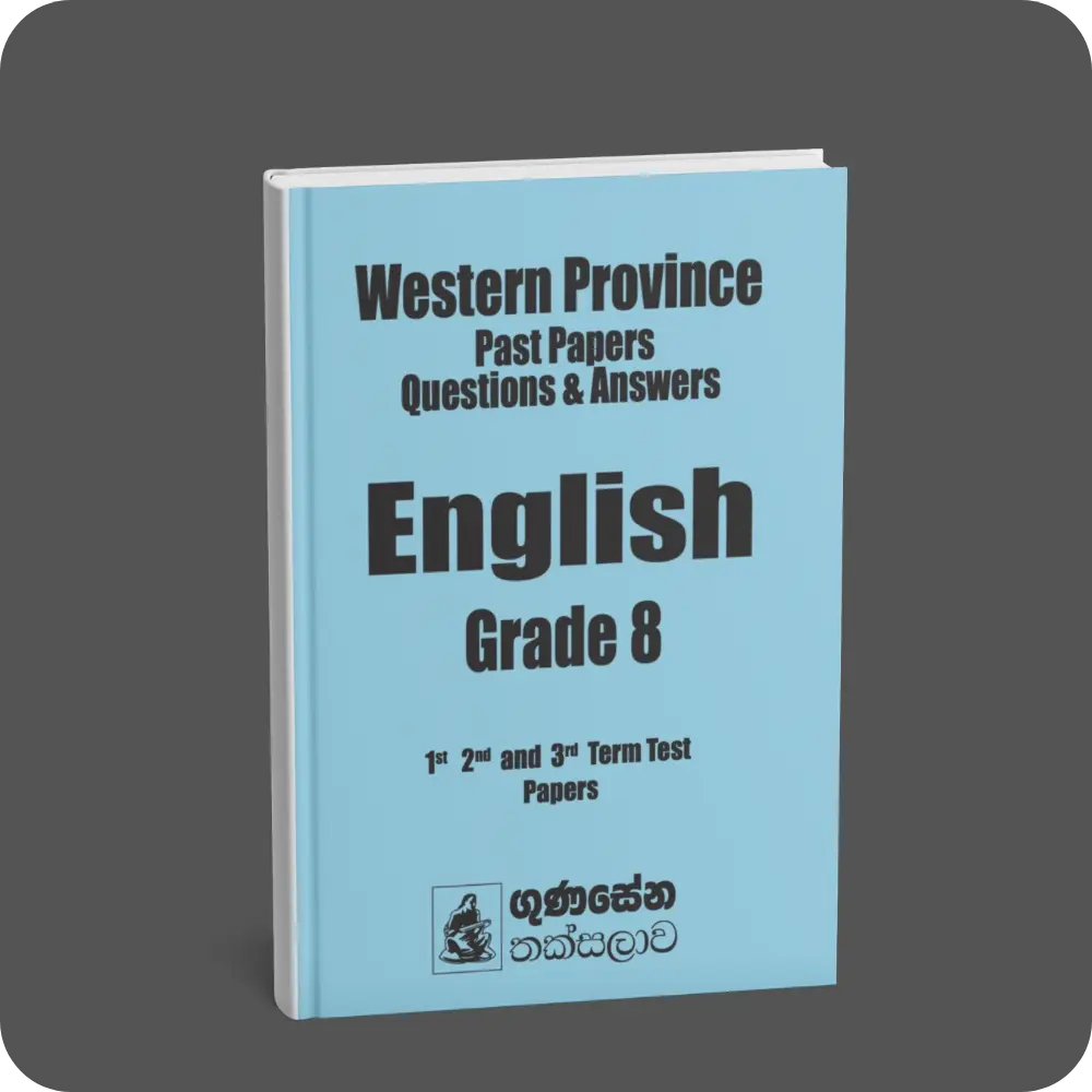 Western Province Past Papers Questions & Answers – English Grade 8 | YEVOBAY Sri Lanka