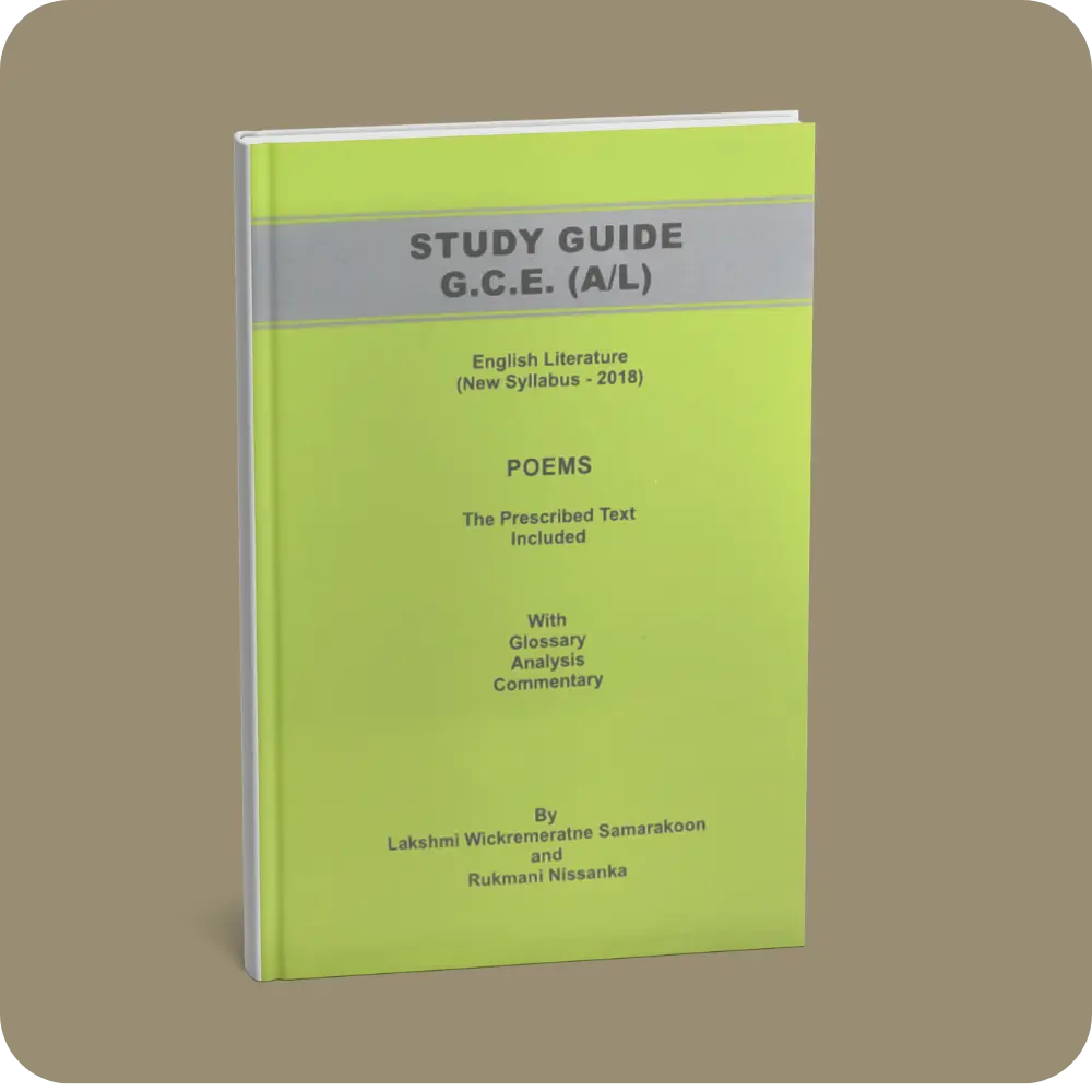 Study Guide G.C.E (A/L) English Literature – POEMS | YEVOBAY Sri Lanka