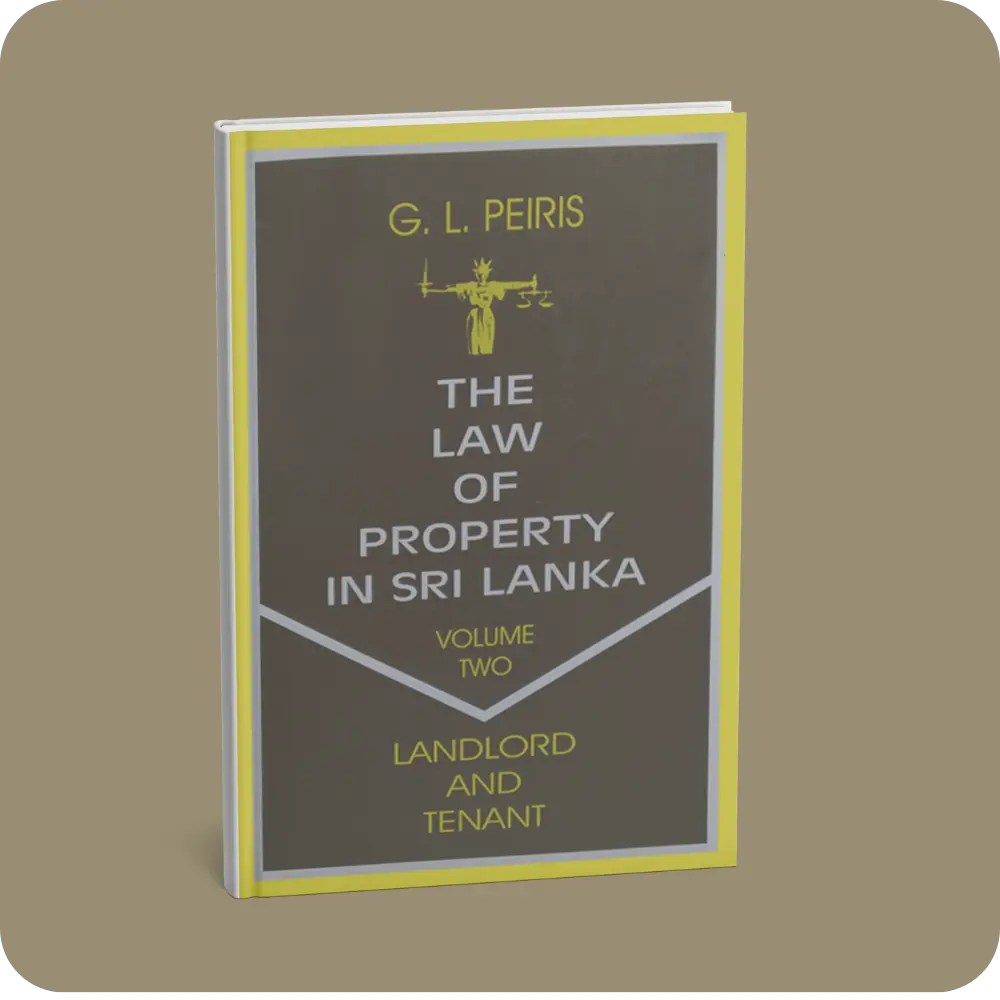 The Law of Property in Sri Lanka Volume Two | YEVOBAY Sri Lanka