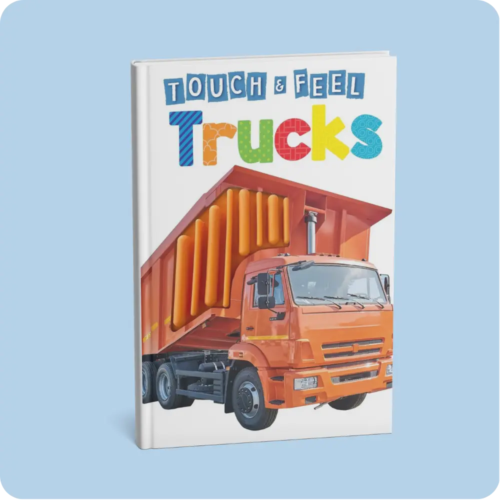 Trucks Touch Feel Book | YEVOBAY Sri Lanka
