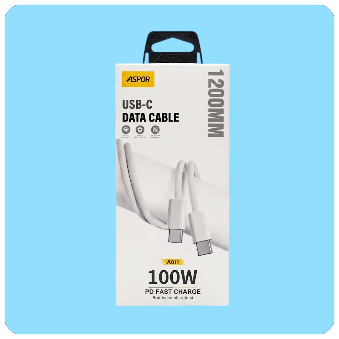 ASPOR A011 100W Fast Charging Type-C to Type-C Data Cable