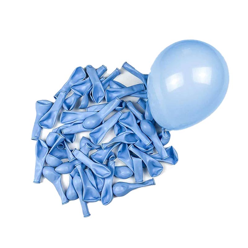 Light Blue Color Metallic Balloons 10 pcs