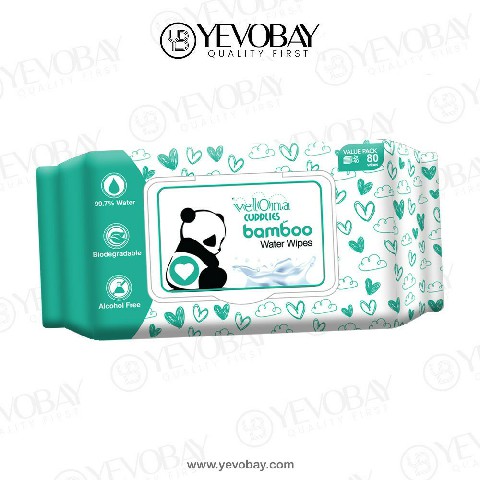 Velona Cuddlies Bamboo Water Wipes | Gentle Baby Wipes