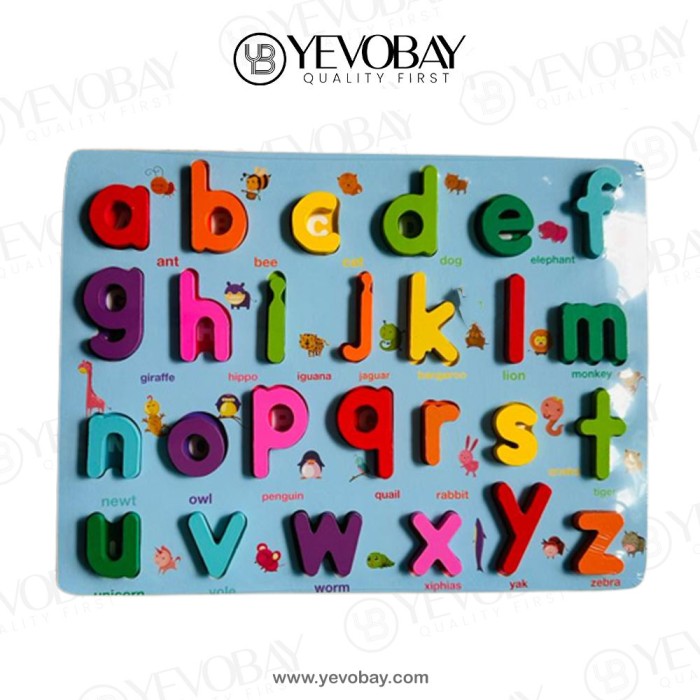 Durable English Alphabet Letters - Simple ABC Blocks